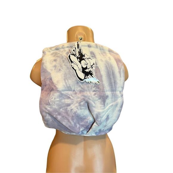 Boys Lie Cotton Tie Dye  Drawstring Backpack  & Sticker NWT - Picture 7 of 9